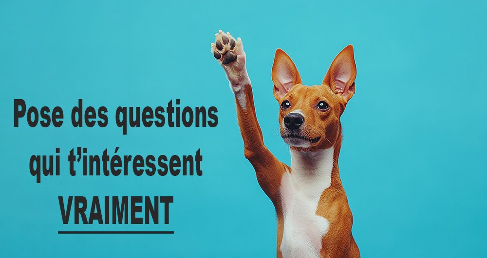 Pose des questions qui t’intéressent