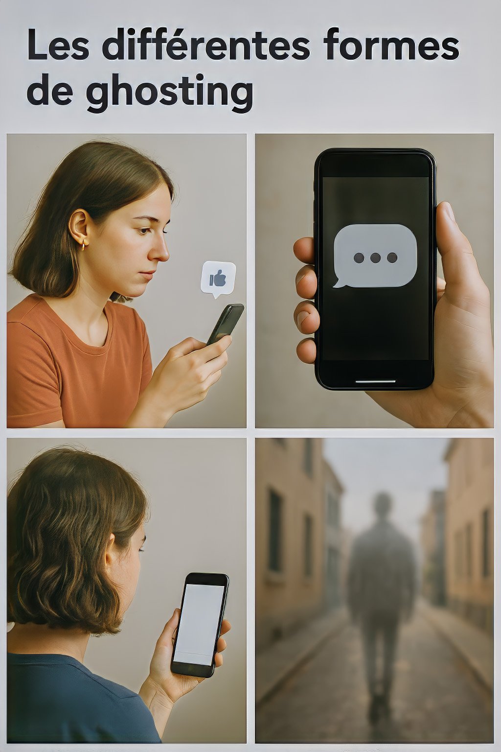 Les différentes formes de ghosting : quand l’absence prend plusieurs visages